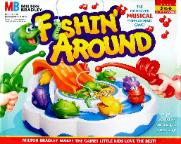 Fishin Around Replacement Fish 4 Pieces Red Yellow Green Purple Parts 2001 1997 